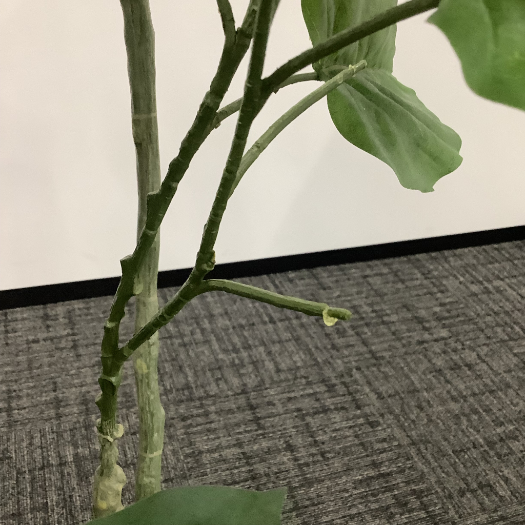 人工植栽 大 白ストライプ鉢7